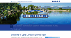 Desktop Screenshot of lakelovelanddermatology.com