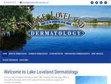 Tablet Screenshot of lakelovelanddermatology.com